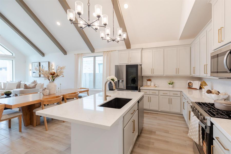 Furnished interior view inside a new home in , New Caney (Image 30).