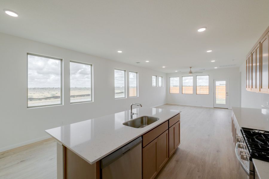 Furnished interior view inside a new home in Trinity Ranch, Elgin (Image 9). Furnished interior view inside a new home in Trinity Ranch, Elgin (Image 9).