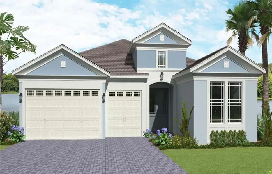Representative exterior photo of a completed home built from the Sanderling by Minto Communities in Westlake, Loxahatchee, FL (Image 2). Representative exterior photo of a completed home built from the Sanderling by Minto Communities in Westlake, Loxahatchee, FL (Image 2).