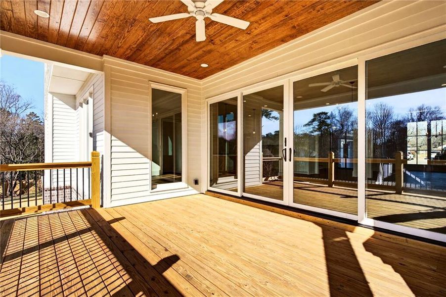 Exterior details and patio area of a home in , Roswell (Image 34).