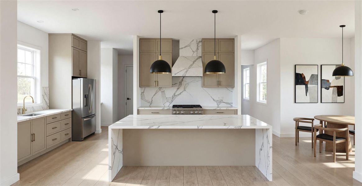 Furnished interior view inside a new home in , Tomball (Image 7).