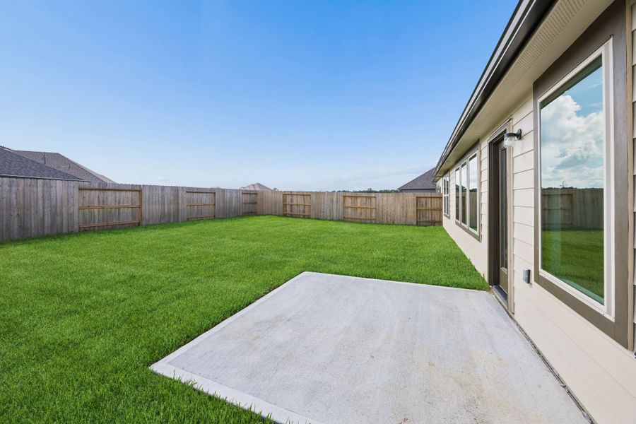 Exterior details and patio area of a home in Riviera Pines, Huffman (Image 3). Exterior details and patio area of a home in Riviera Pines, Huffman (Image 3).