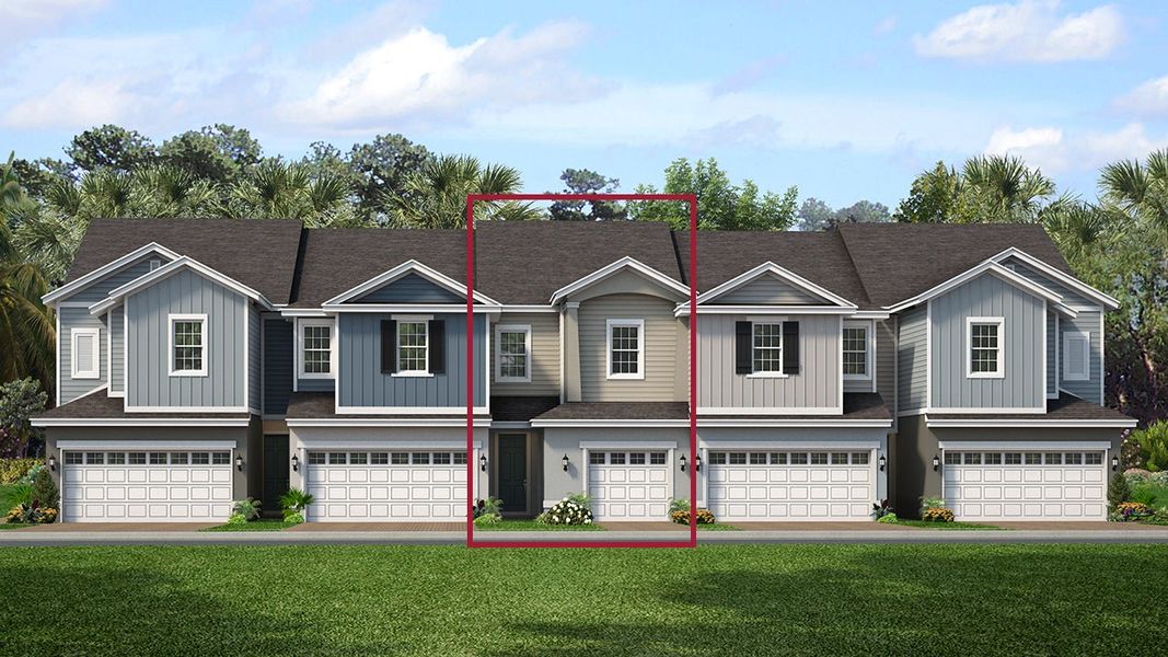 Representative exterior photo of a completed home built from the Kennedy by Park Square Residential in Brixton, St. Cloud, FL (Image 10).