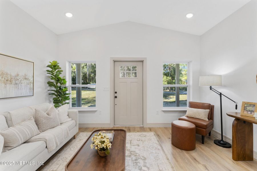 Furnished interior view inside a new home in , San Mateo (Image 8). Furnished interior view inside a new home in , San Mateo (Image 8).
