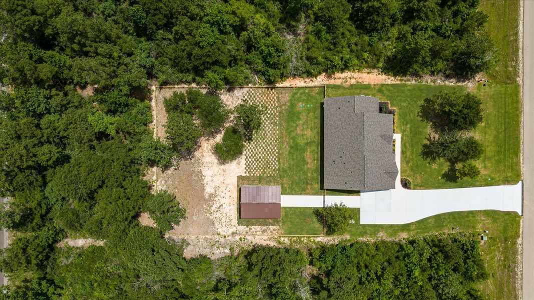 West side aerial view West side aerial view