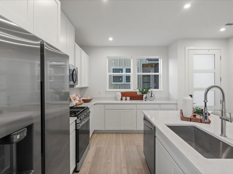 Furnished interior view inside a new home in The Vistas at West Mesa, Colorado Springs (Image 5). Furnished interior view inside a new home in The Vistas at West Mesa, Colorado Springs (Image 5).