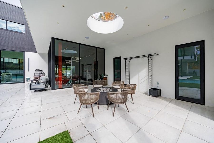 Exterior details and patio area of a home in , Atlanta (Image 37). Exterior details and patio area of a home in , Atlanta (Image 37).