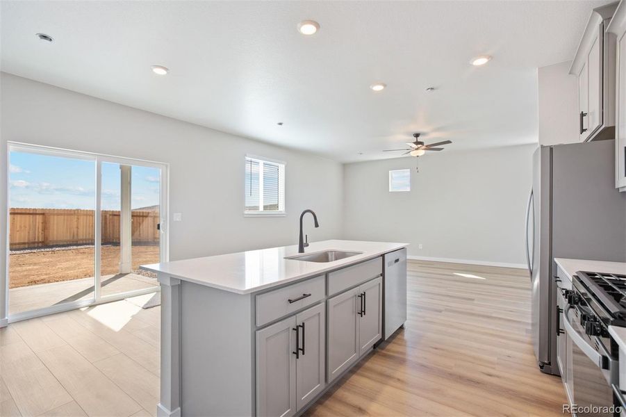 Furnished interior view inside a new home in , Commerce City (Image 3).