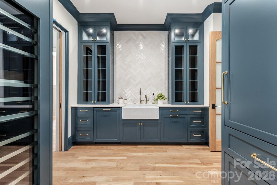 Lots of storage and wine refrigerator