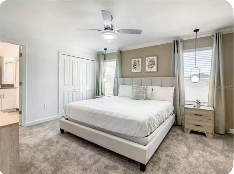 Furnished interior view inside a new home in Storey Lake: Vacation Townhomes, Kissimmee (Image 9). Furnished interior view inside a new home in Storey Lake: Vacation Townhomes, Kissimmee (Image 9).