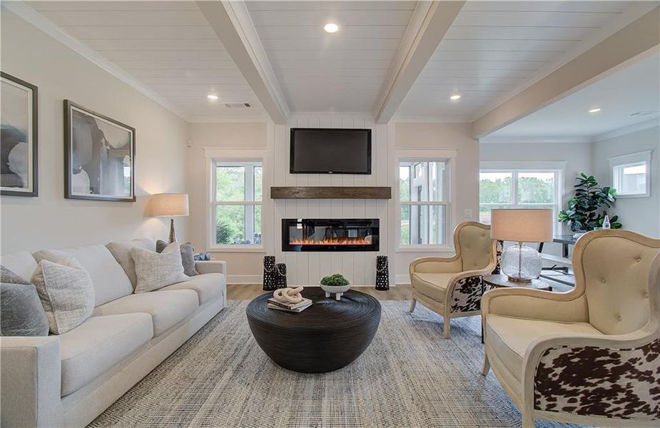 Furnished interior view inside a new home in Rosewood Lake Estates, Hoschton (Image 7).