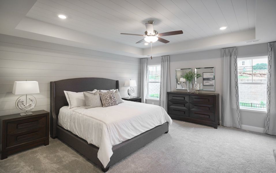 Representative furnished interior of a home built from the The Kensington A by Cothran Homes in Reidville Town Center, Reidville (Image 6).