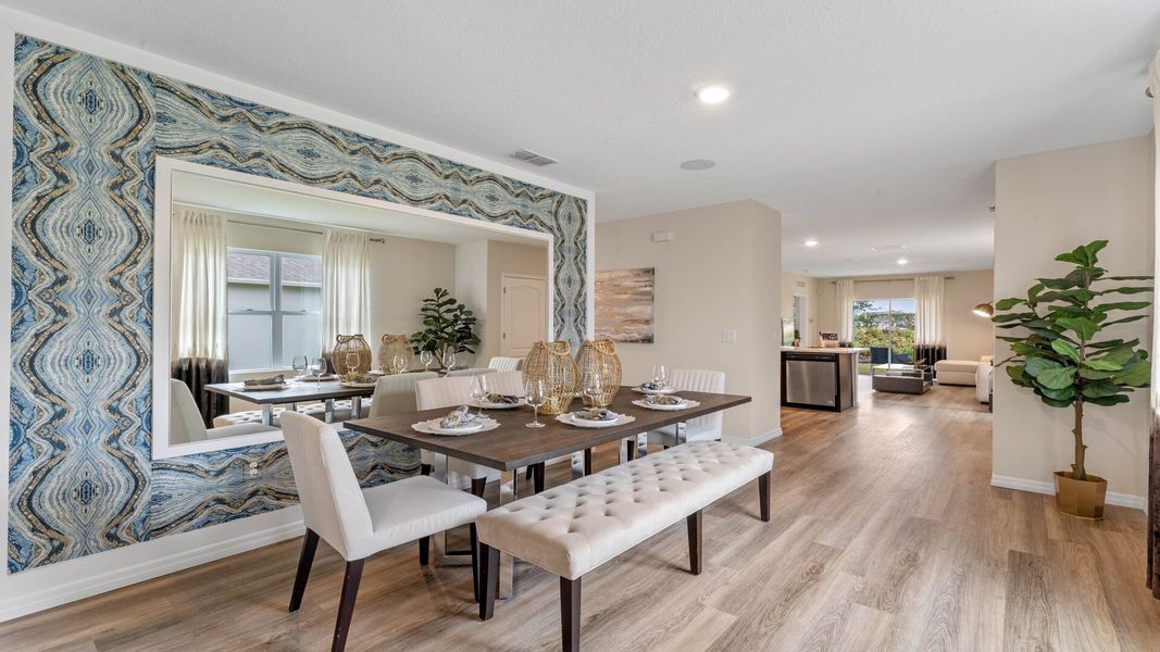 Furnished interior view inside a new home in Harmony West, St. Cloud (Image 5).