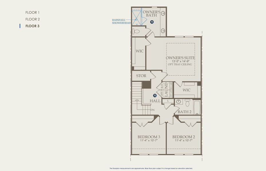 Carver Floor Plan, Quick Move-In Home, Floor 3