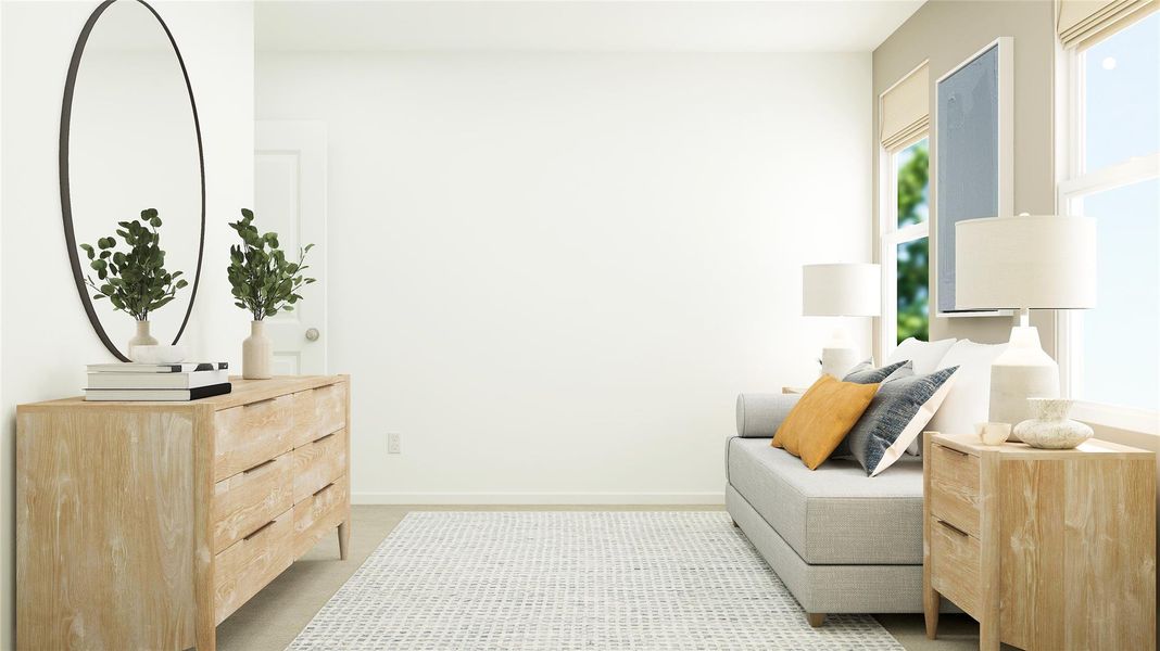 Furnished interior view inside a new home in Flagstone, Humble (Image 19).