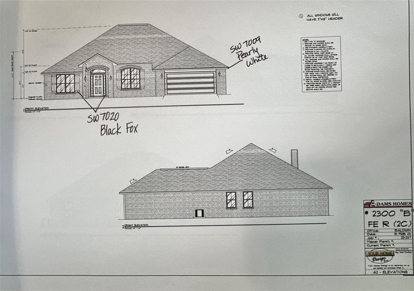 Exterior rendering of this home design in Bayou Bend Estates, Dickinson, TX (Image 3).