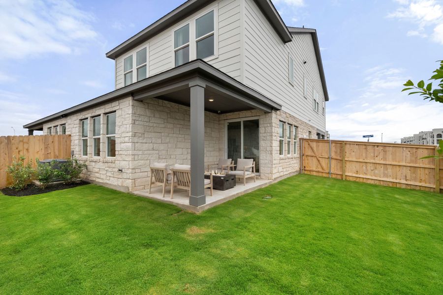 Representative exterior details of a home built from the Tribeca by Tri Pointe Homes in Park Central, Georgetown (Image 3).