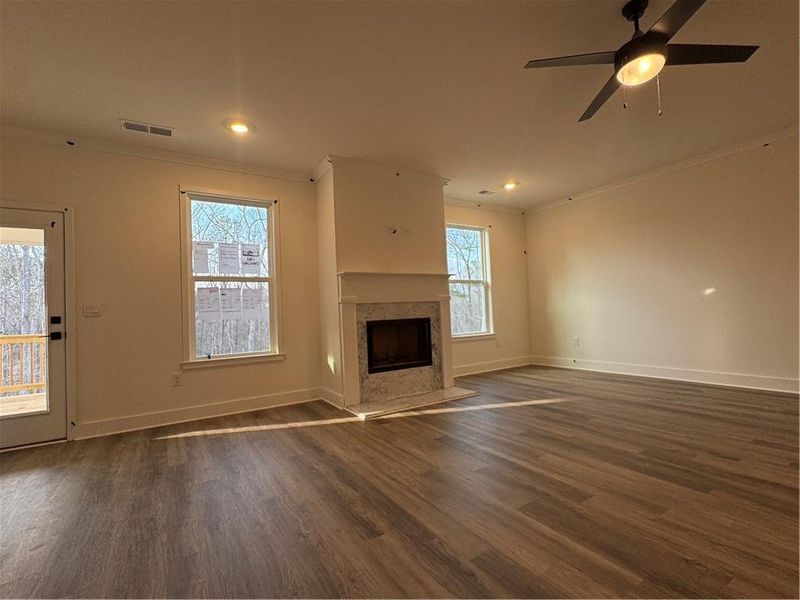 Spacious, unfurnished interior of a new home in Tuscany Hills, Douglasville (Image 24). Spacious, unfurnished interior of a new home in Tuscany Hills, Douglasville (Image 24).