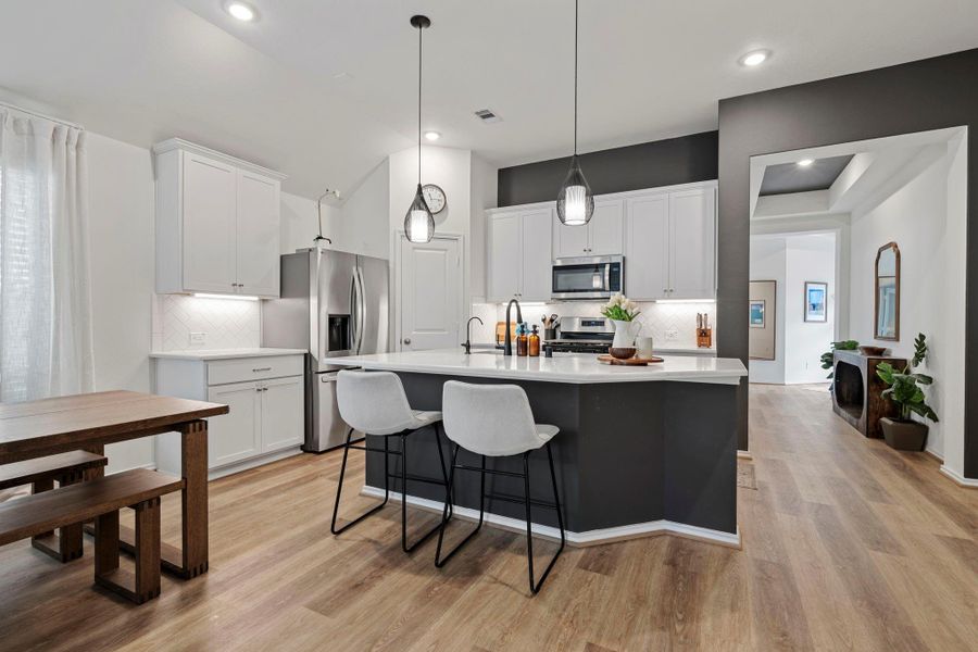 Furnished interior view inside a new home in , Conroe (Image 26).