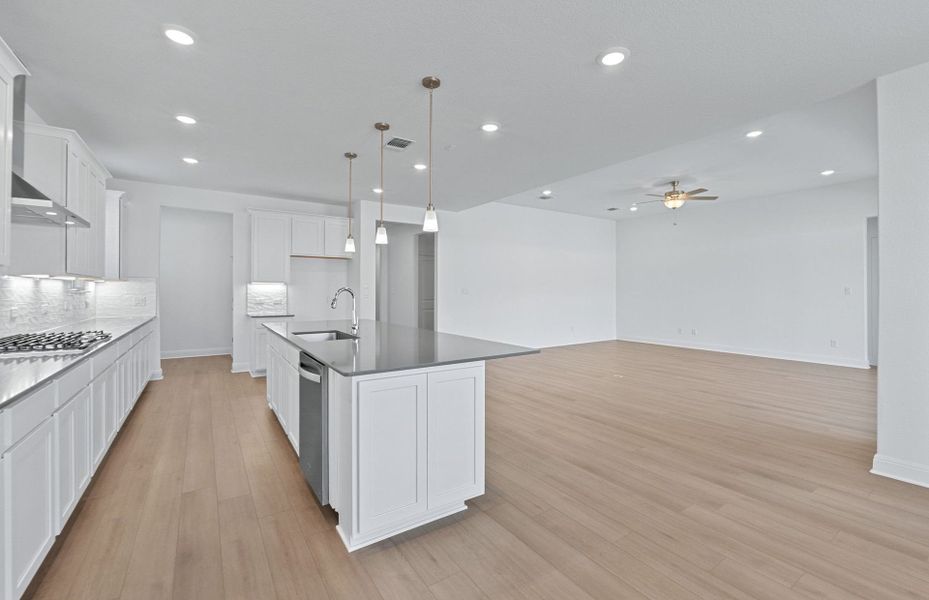 Furnished interior view inside a new home in Bluffview Reserve, Leander (Image 11).
