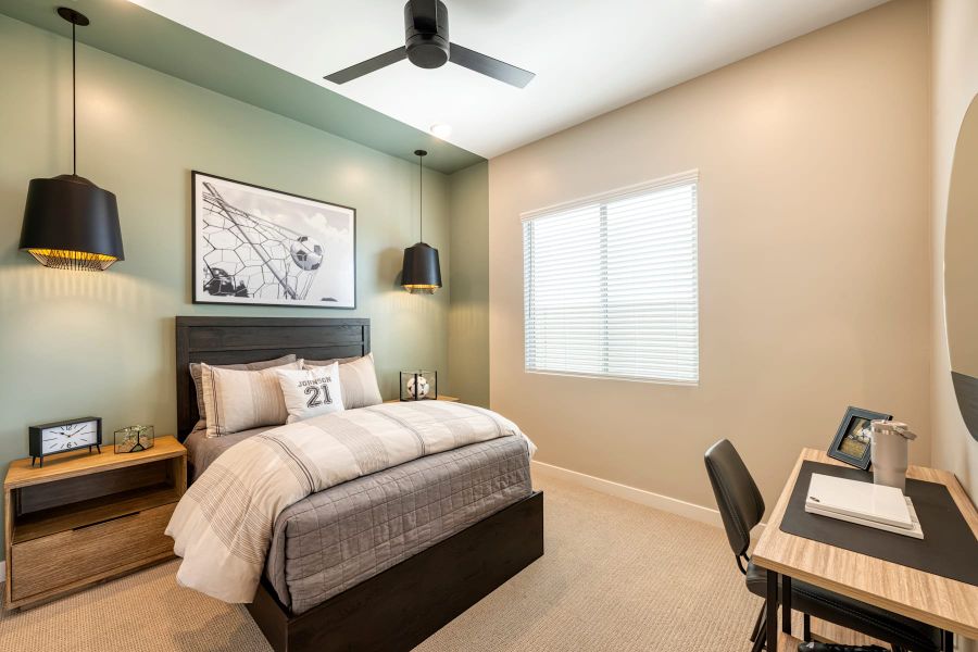 Representative furnished interior of a home built from the Juniper Plan 40-7 by Tri Pointe Homes in Soleo, San Tan Valley (Image 14).