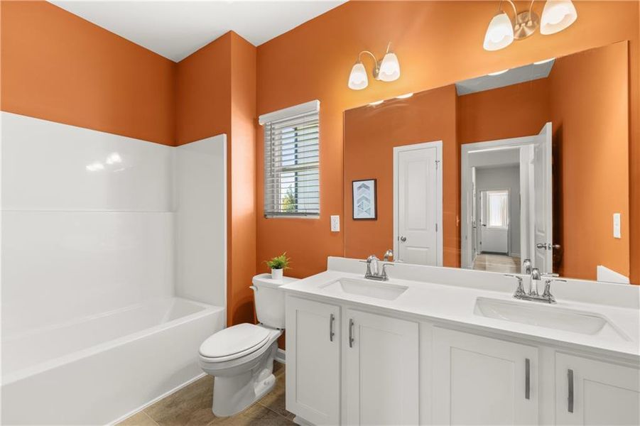 Furnished interior view inside a new home in Hillbrooke Preserve, Conyers (Image 8).