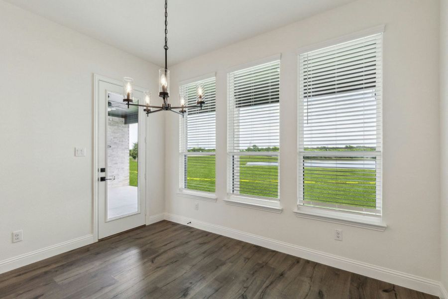 Representative unfurnished interior of a home built from the Harris by Kindred Homes in Berkshire Estates, Mesquite (Image 26).