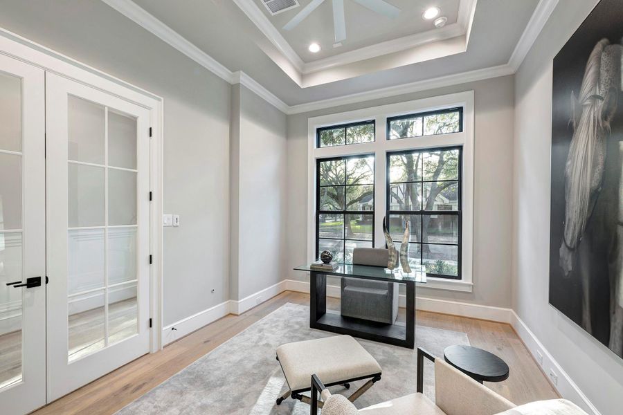 Furnished interior view inside a new home in , Houston (Image 32).
