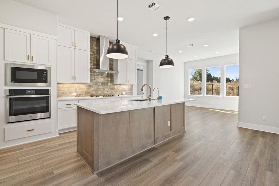 Furnished interior view inside a new home in Lariat, Liberty Hill (Image 10).