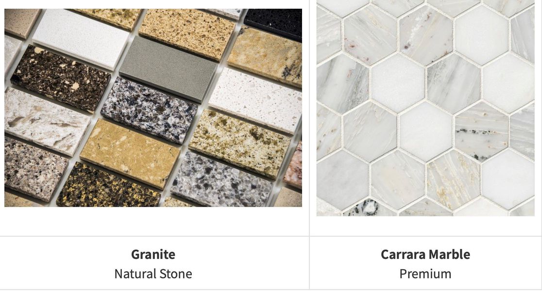 countertops and backsplash, more to choose from