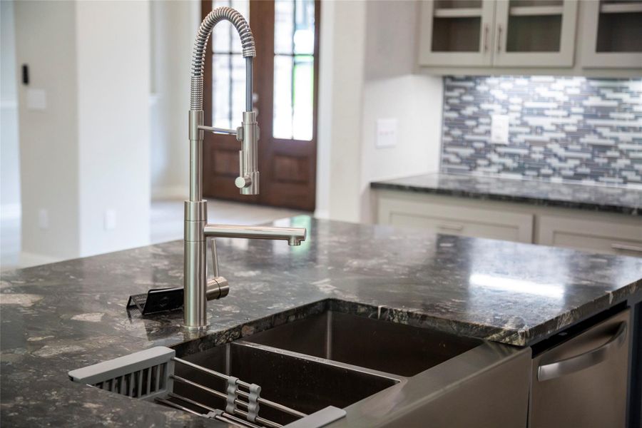 Close up pictures of the upgraded fixtures. This is a sample but buyers can choose.