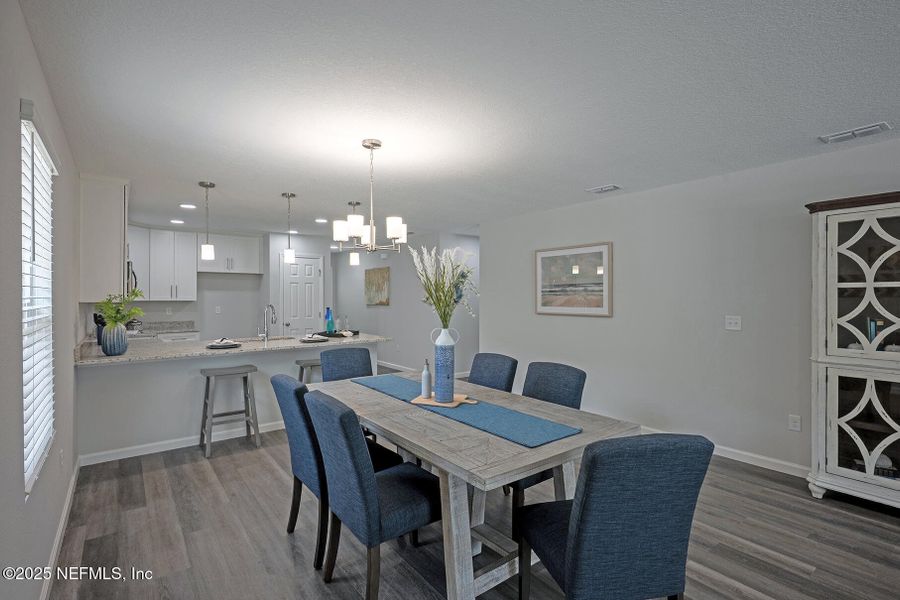 Furnished interior view inside a new home in , Jacksonville (Image 28). Furnished interior view inside a new home in , Jacksonville (Image 28).