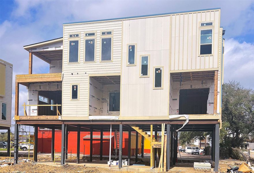 In-progress construction of a new home in Lago Pointe, Seabrook, TX (Image 22).