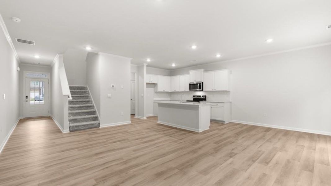 Spacious, unfurnished interior of a new home in Waypoint, Flowery Branch (Image 15).