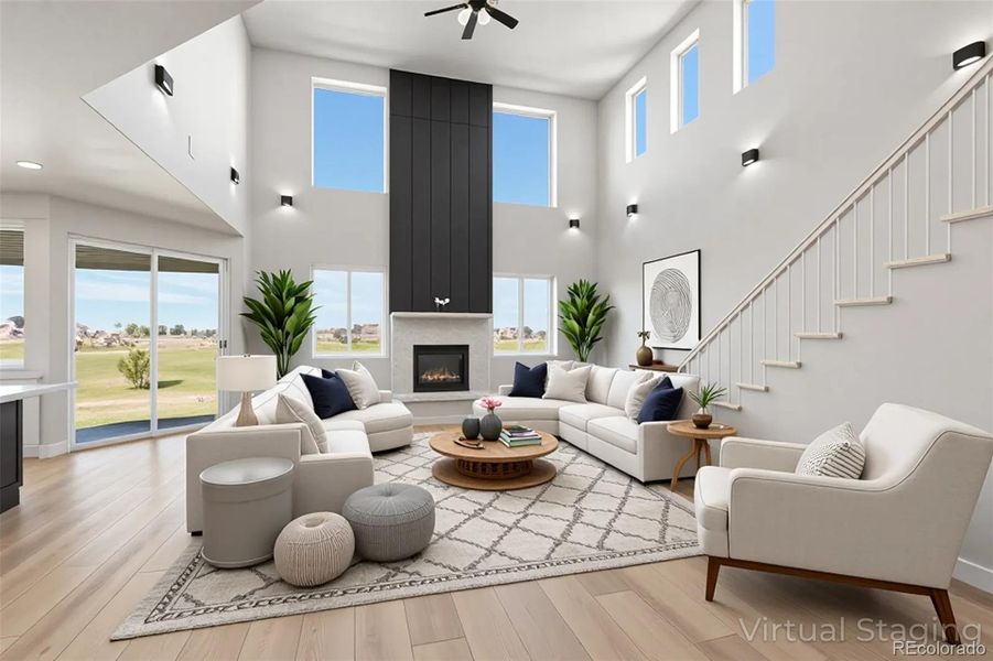 virtually staged living