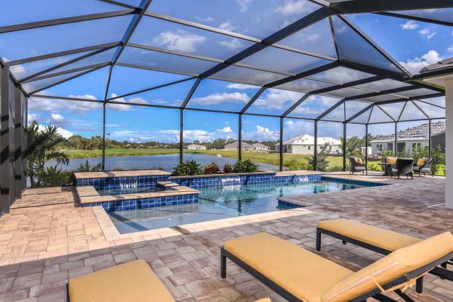 Exterior details and patio area of a home in Grand Palm, Venice (Image 23).