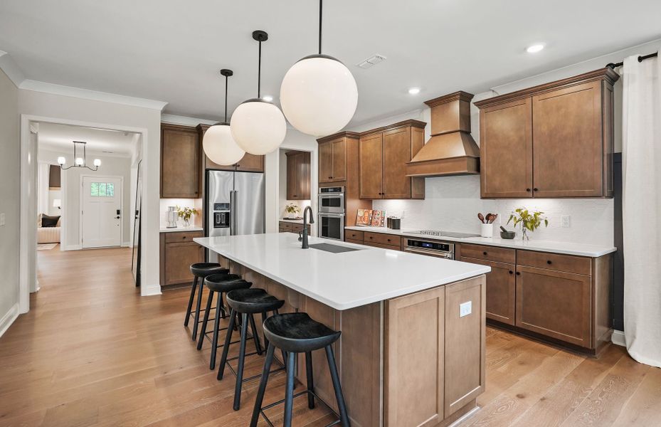 Spacious Kitchen with an Island