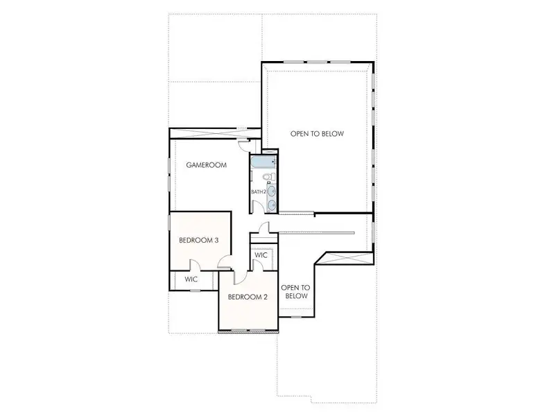 Examine this comprehensive floor plan, highlighting the strategic layout of the home's upper level. Examine this comprehensive floor plan, highlighting the strategic layout of the home's upper level.
