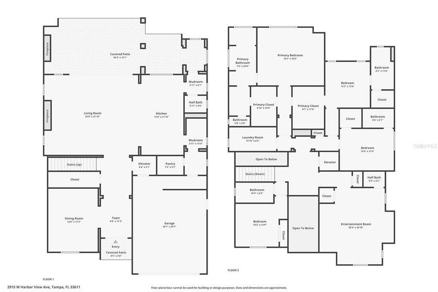 2D floor plan layout of this home in , Tampa, FL (Image 6).