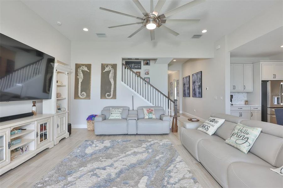 Furnished interior view inside a new home in Waterset, Apollo Beach (Image 8). Furnished interior view inside a new home in Waterset, Apollo Beach (Image 8).