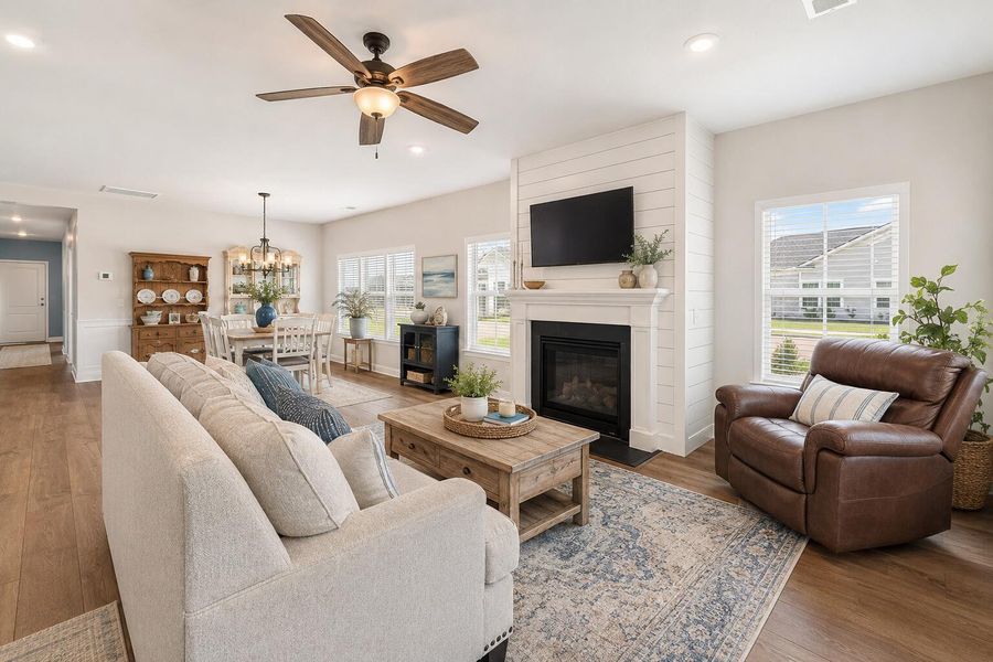 Furnished interior view inside a new home in Horizons at Summers Corner | 55+, Summerville (Image 7). Furnished interior view inside a new home in Horizons at Summers Corner | 55+, Summerville (Image 7).