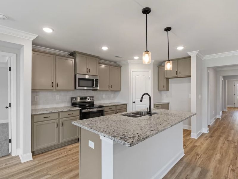 Furnished interior view inside a new home in Meadow Ridge Estates, Josephine (Image 5).