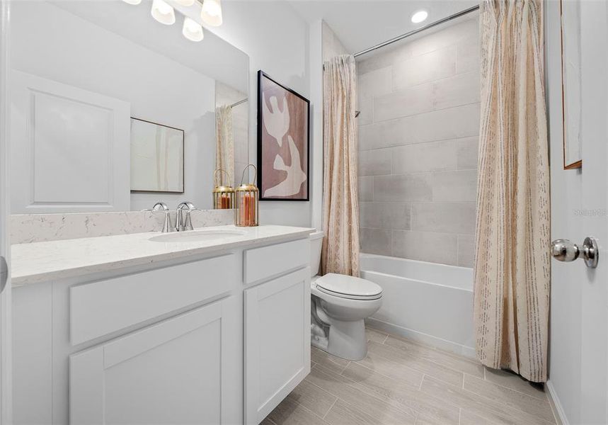 Furnished interior view inside a new home in Pioneer Ranch: Pioneer Ranch 60's, Ocala (Image 21).