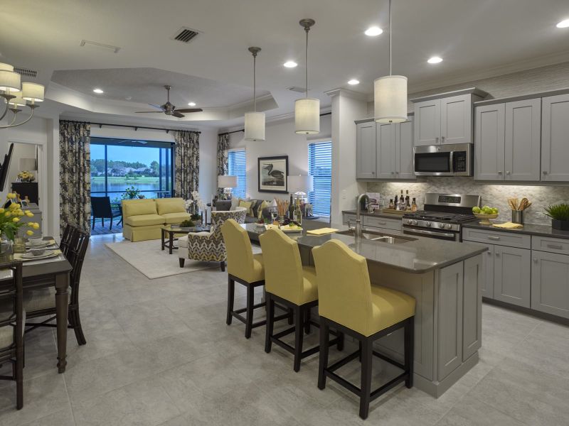 Representative furnished interior of a home built from the Tidewinds 2 by Neal Communities in Grand Park, Sarasota (Image 28).