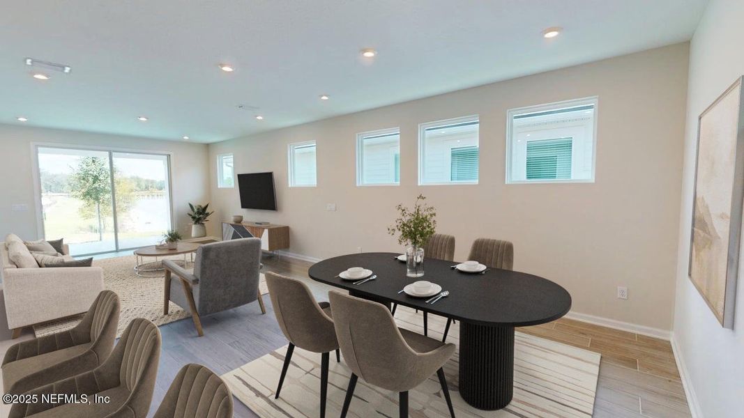 Furnished interior view inside a new home in RiverTown - WaterSong, St. Johns (Image 6). Furnished interior view inside a new home in RiverTown - WaterSong, St. Johns (Image 6).