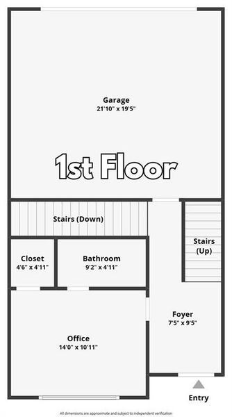 2D floor plan layout of this home in , Decatur, GA (Image 5).