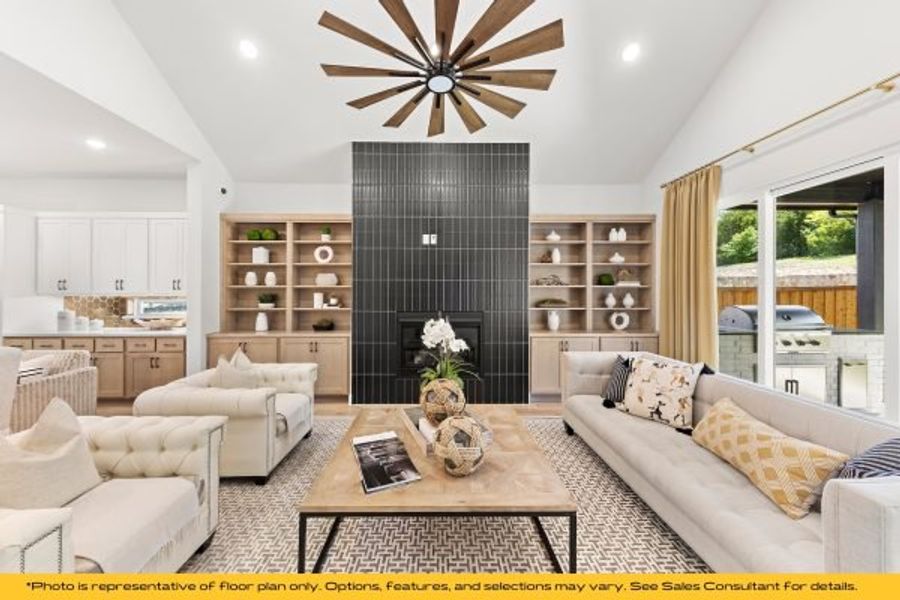 Representative furnished interior of a home built from the The Catalina by Stonefield Homes in The Highlands, Rockwall (Image 65).