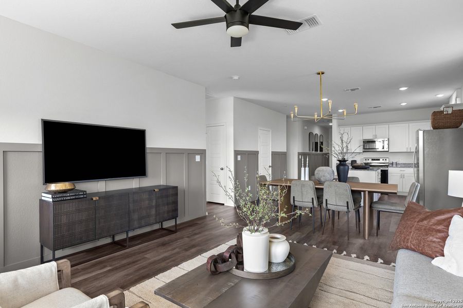 Furnished interior view inside a new home in Dove Song, San Antonio (Image 8).