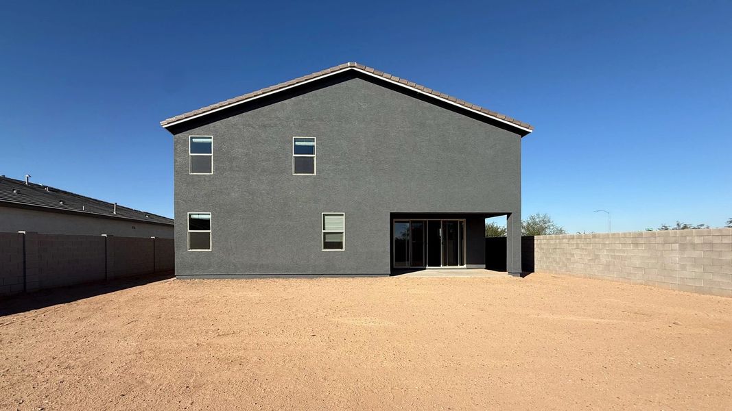 Back exterior elevation