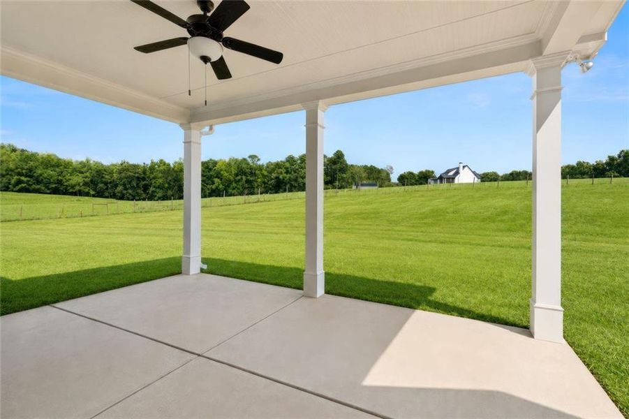 Exterior details and patio area of a home in , Commerce (Image 26). Exterior details and patio area of a home in , Commerce (Image 26).